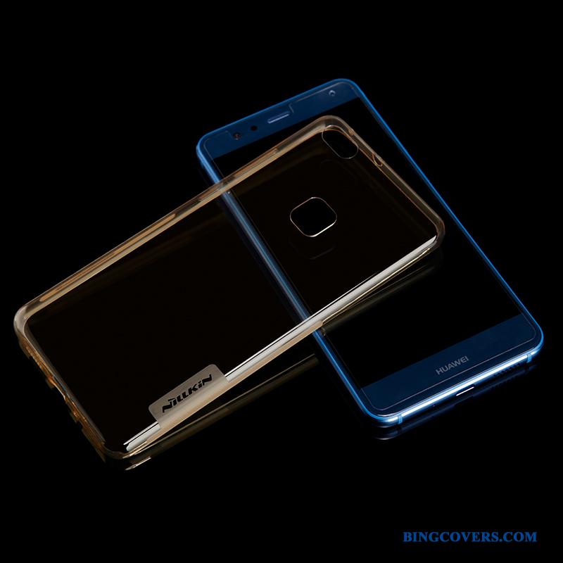 Huawei P10 Lite Gennemsigtig Telefon Etui Blå Cover Blød Ungdom