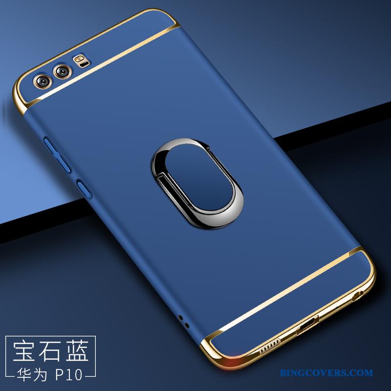 Huawei P10 Magnetisk Hård Anti-fald Telefon Etui Blå Support Beskyttelse