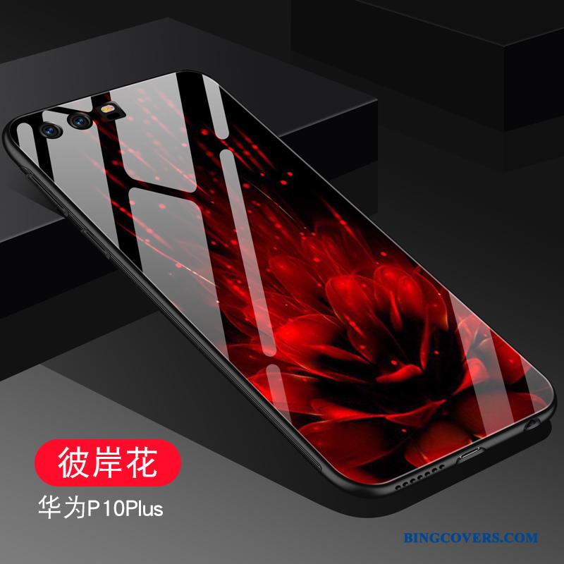Huawei P10 Plus Cover Af Personlighed Anti-fald Glas Trendy Kreativ Telefon Etui