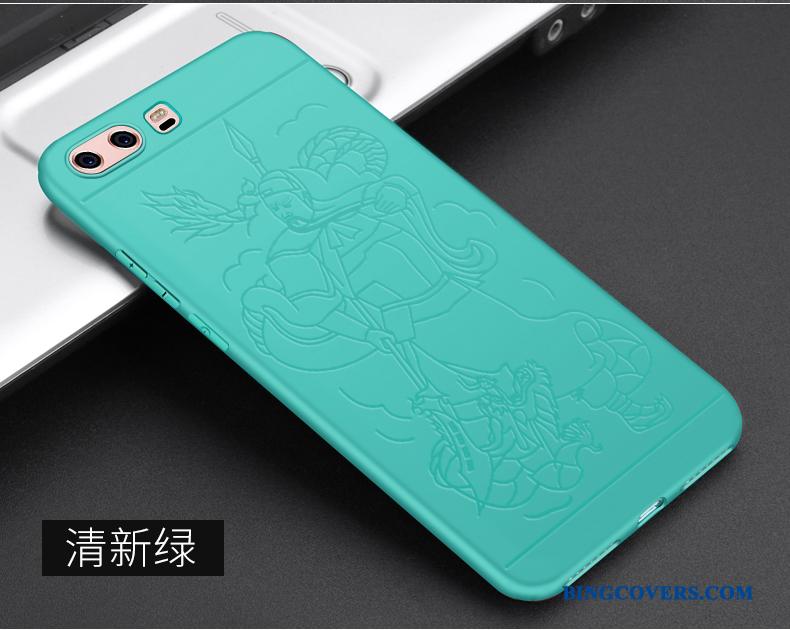 Huawei P10 Plus Cover Beskyttelse Telefon Etui Blød Grøn Kreativ Anti-fald