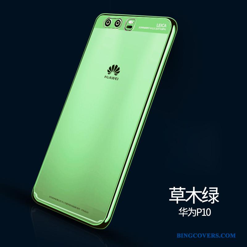 Huawei P10 Plus Etui Blød Kreativ Trend Beskyttelse Gennemsigtig Cover Grøn
