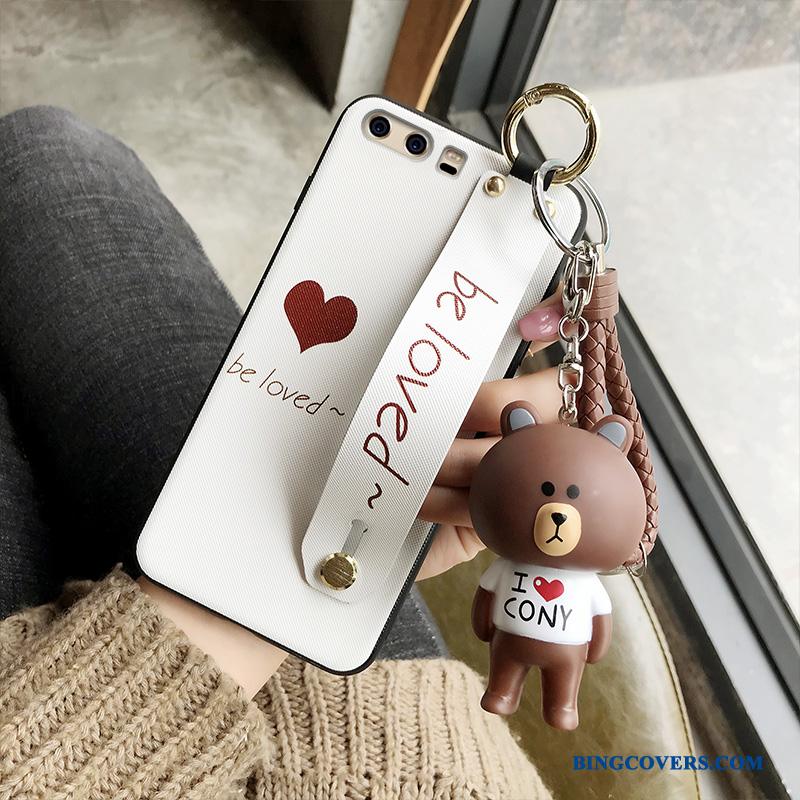 Huawei P10 Plus Etui Kreativ Hvid Kærlighed Nubuck Alt Inklusive Af Personlighed Silikone