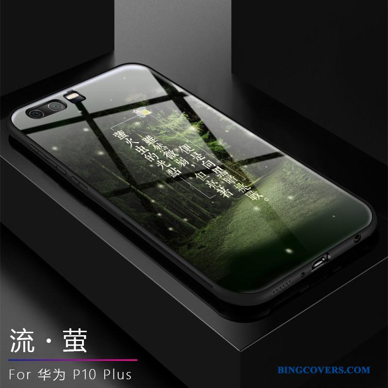 Huawei P10 Plus Silikone Alt Inklusive Glas Grøn Telefon Etui Hård Af Personlighed