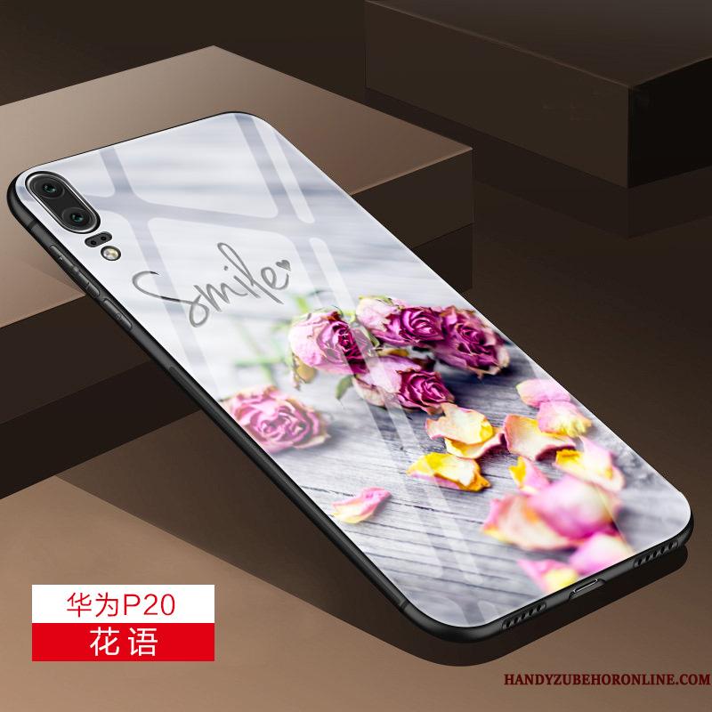 Huawei P20 Net Red Alt Inklusive Spejl Frisk Beskyttelse Telefon Etui Lille Sektion
