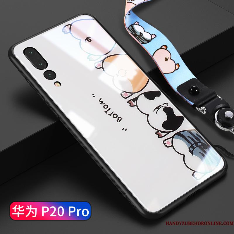 Huawei P20 Pro Blød Af Personlighed Cartoon Etui Telefon Anti-fald Hængende Ornamenter