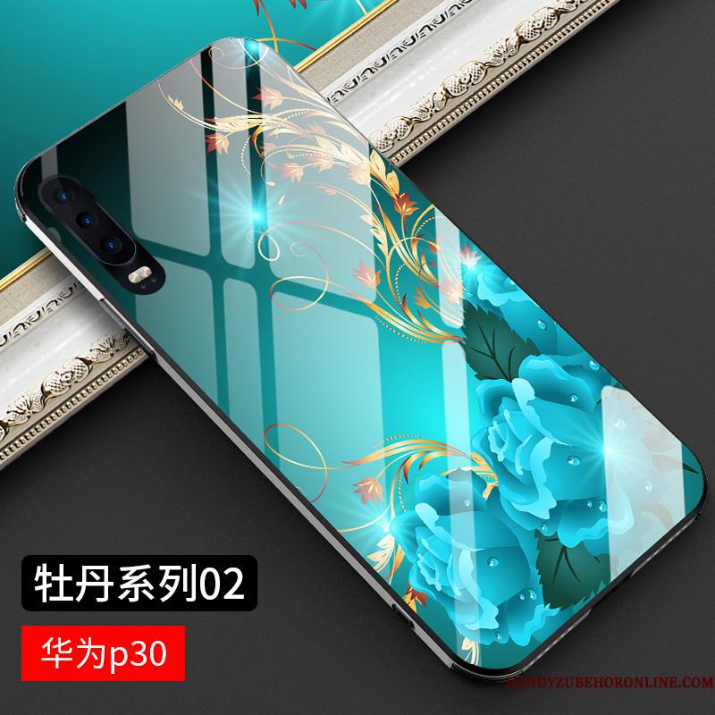 Huawei P30 Etui Alt Inklusive Kreativ Guld Luksus Anti-fald Cover Tynd