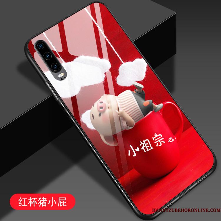 Huawei P30 Etui Ungdom Glas Smuk Af Personlighed Lille Sektion Net Red Trend