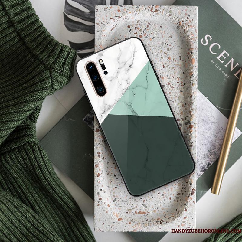 Huawei P30 Pro Glas Ny Mesh Telefon Etui Grøn Blød Af Personlighed