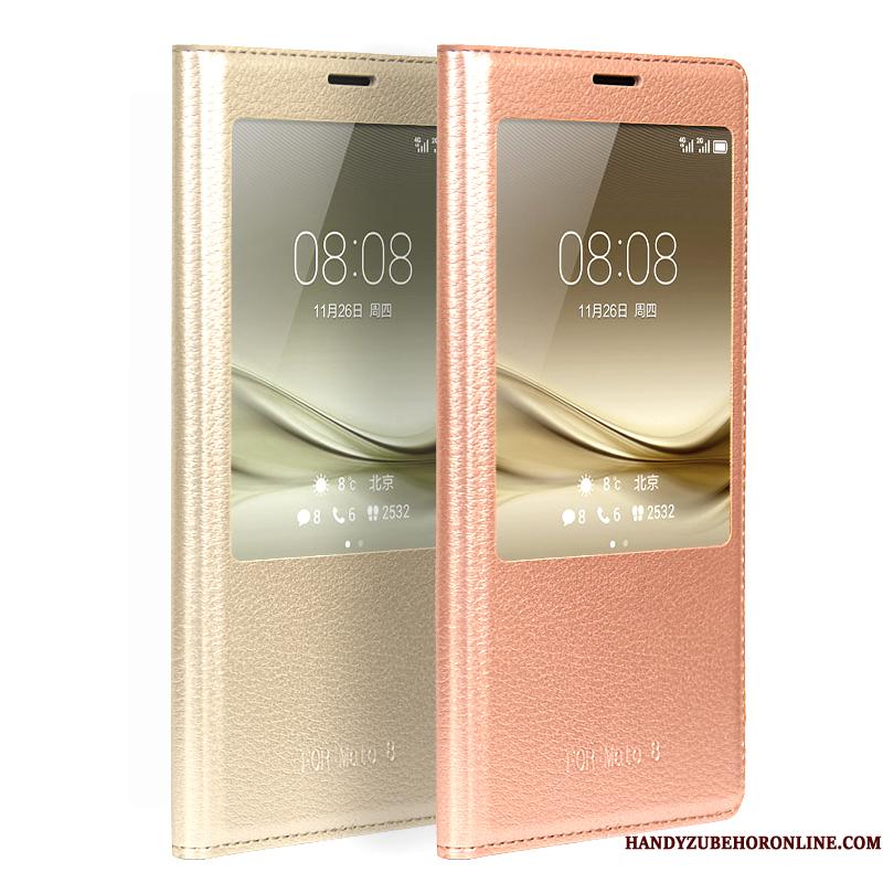 Huawei P30 Pro Rosa Guld Etui Cover Skærmbeskyttelse Folio Bagdæksel Vækstdvale