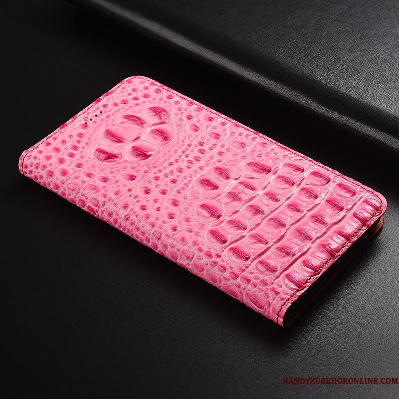 Huawei P30 Pro Rød Krokodille Cover Lædertaske Telefon Etui Ægte Læder Beskyttelse