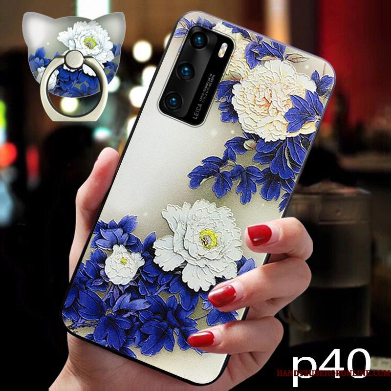 Huawei P40 Hængende Ornamenter Blå Vind Telefon Etui Beskyttelse Cover Ny