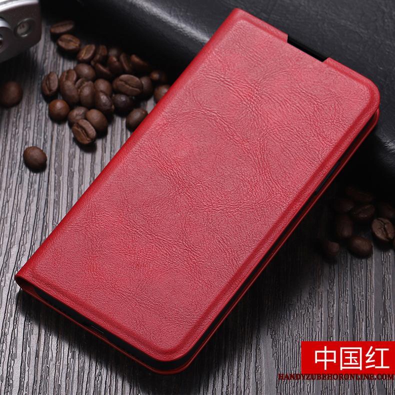 Huawei P40 Lite Etui Kinesisk Stil High End Af Personlighed Clamshell Alt Inklusive Rød Anti-fald