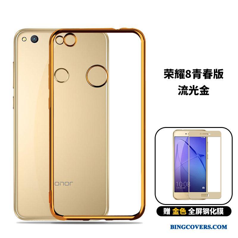Huawei P8 Lite 2017 Cover Guld Telefon Etui Ungdom Beskyttelse