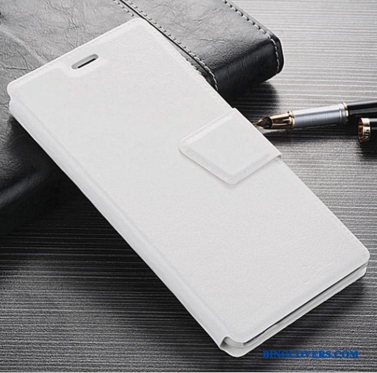 Huawei P8 Lite Ungdom Telefon Etui Lædertaske Hvid Cover Beskyttelse Mobiltelefon