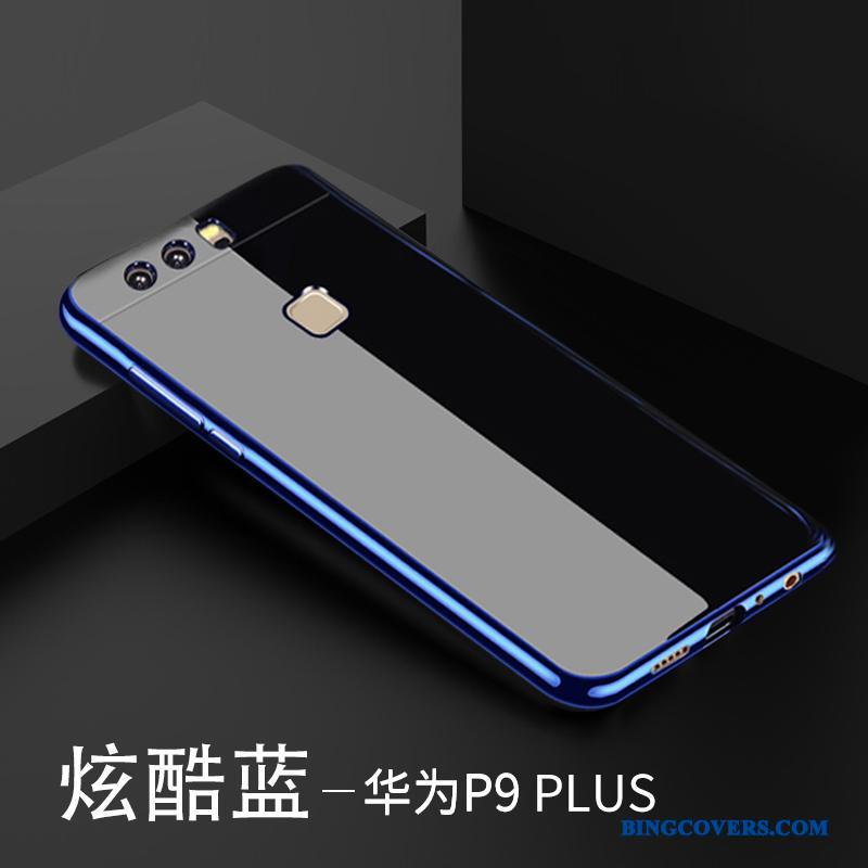 Huawei P9 Plus Etui Telefon Beskyttelse Blå Belægning Silikone Gennemsigtig