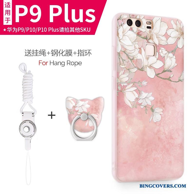 Huawei P9 Plus Silikone Blød Mobiltelefon Lyserød Tynd Cover Telefon Etui