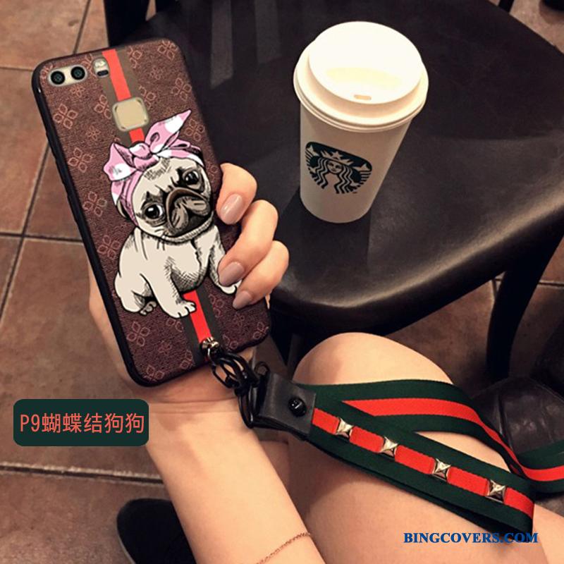 Huawei P9 Plus Silikone Trend Beskyttelse Nuttet Telefon Etui Cover Hængende Ornamenter