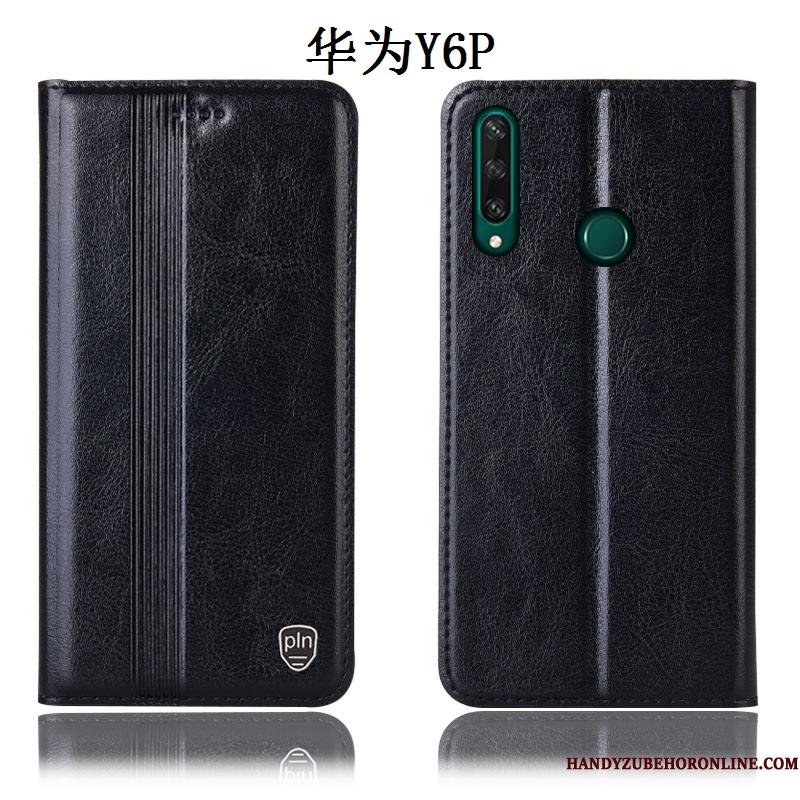 Huawei Y6p Cover Telefon Etui Beskyttelse Sort Alt Inklusive Anti-fald Folio