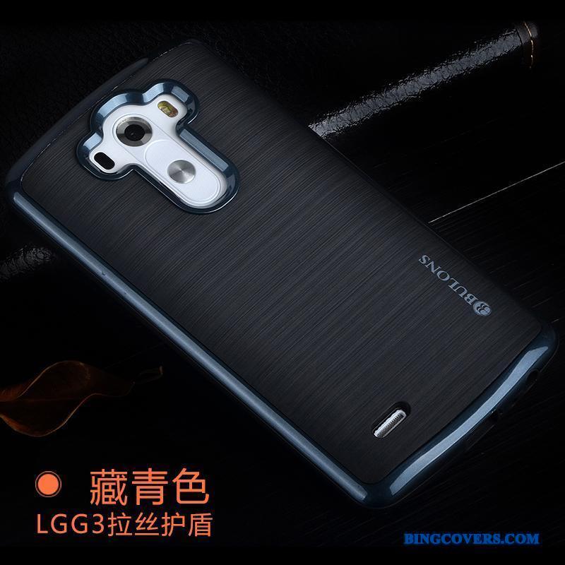 Lg G3 Telefon Etui Beskyttelse Cover Silikone Mobiltelefon Cyan Af Personlighed