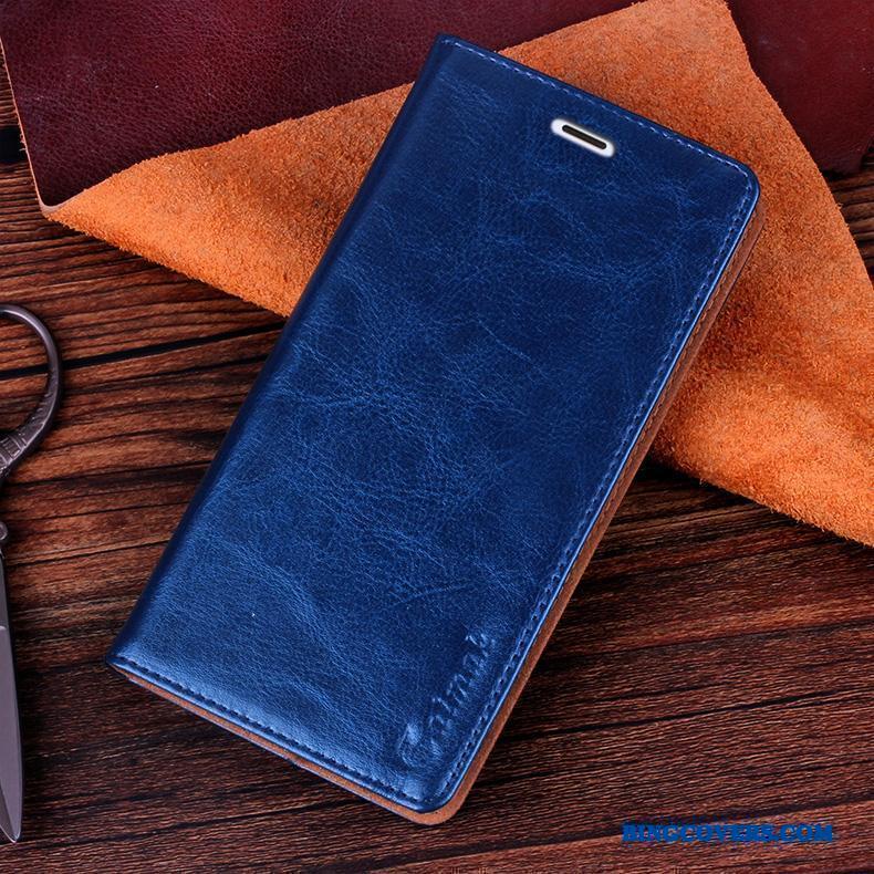 Lg Nexus 5x Lædertaske Blå Etui Cover Telefon Mobiltelefon