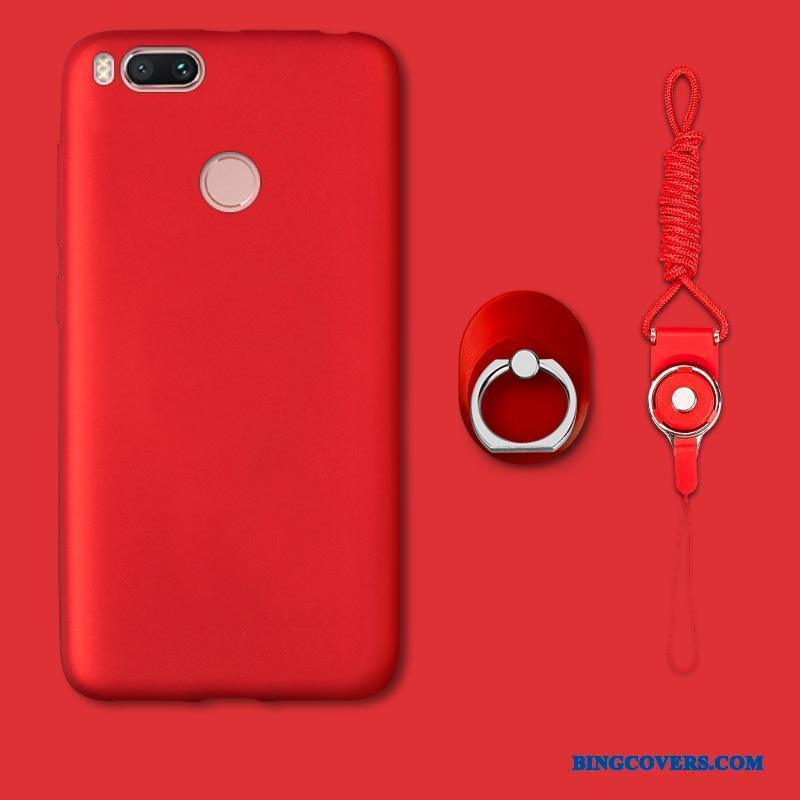 Mi 5x Blød Etui Nubuck Anti-fald Rød Telefon Mobiltelefon