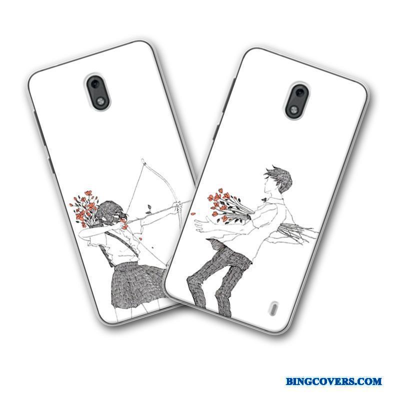 Nokia 2 Hvid Anti-fald Cover Mobiltelefon Etui Alt Inklusive Blød