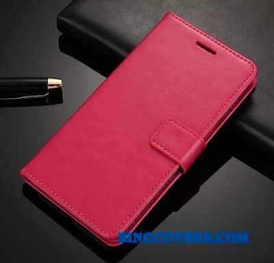 Nokia 6 Etui Anti-fald Telefon Lædertaske Silikone Beskyttelse Rød
