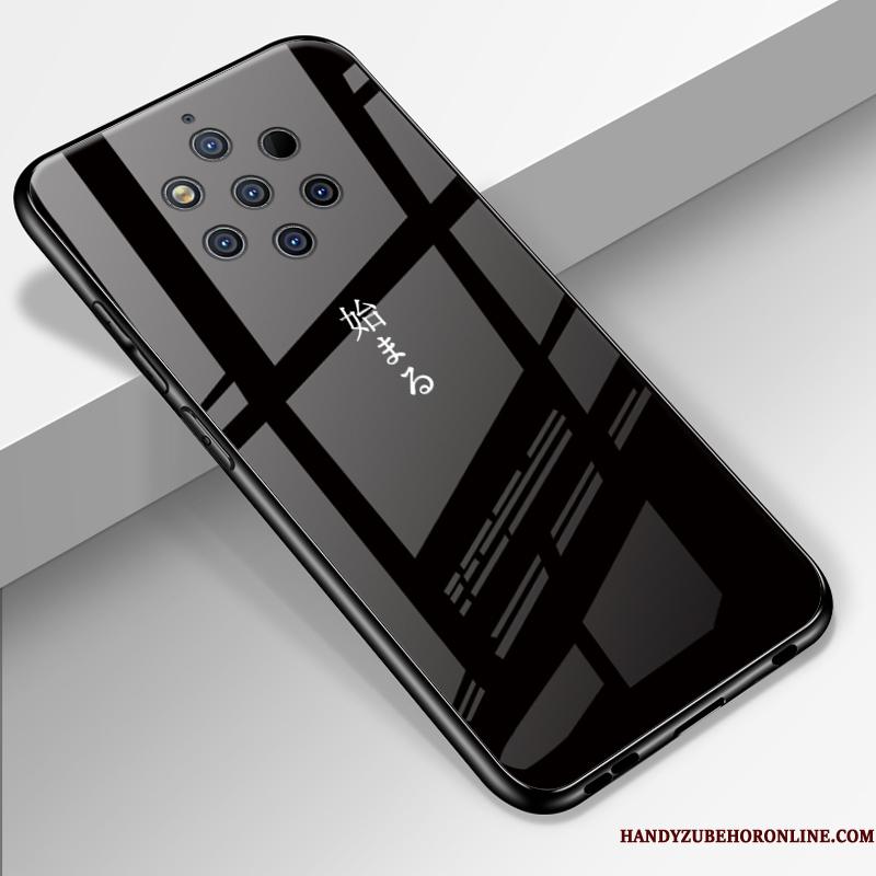 Nokia 9 Pureview Vind Silikone Anti-fald Pu Telefon Etui Blød Simple