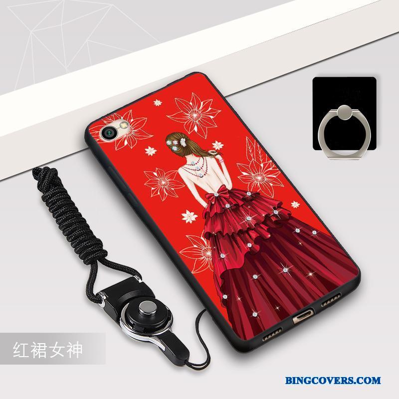 Redmi Note 5a Telefon Etui Rød Anti-fald Cover Høj Silikone Beskyttelse