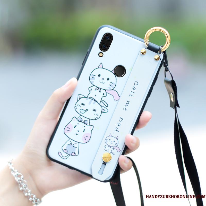Redmi Note 7 Etui Blød Silikone Hvid Cartoon Anti-fald Cover Smuk