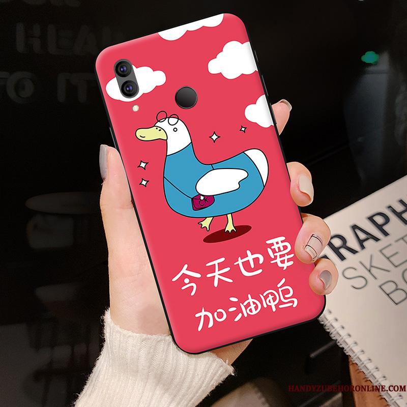 Redmi Note 7 Etui Ny Smuk Silikone Rød Cartoon Blød Anti-fald