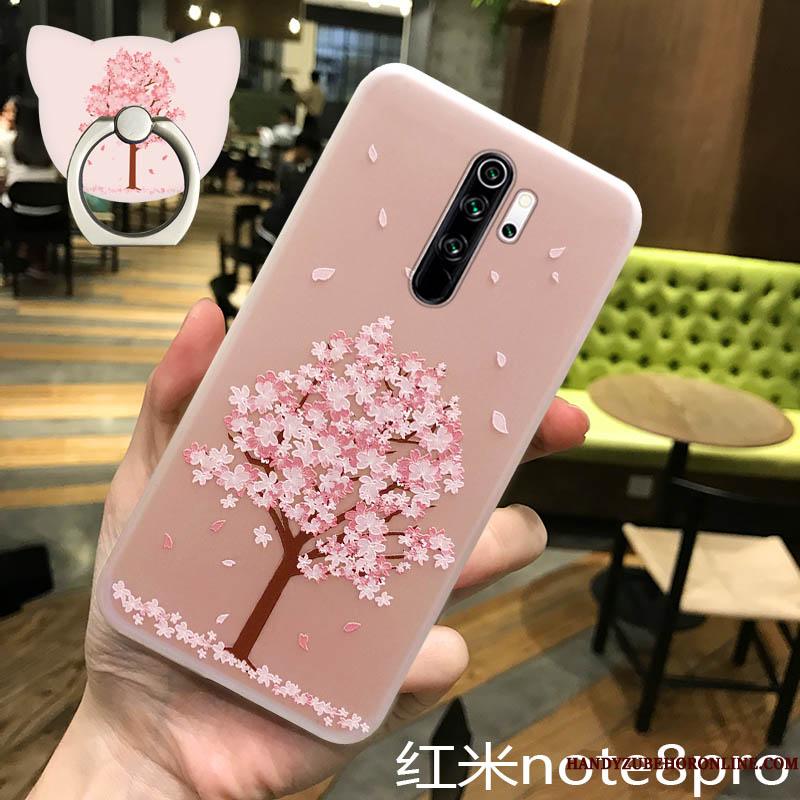 Redmi Note 8 Pro Telefon Etui Cherry Ny Anti-fald Tree Trendy Beskyttelse