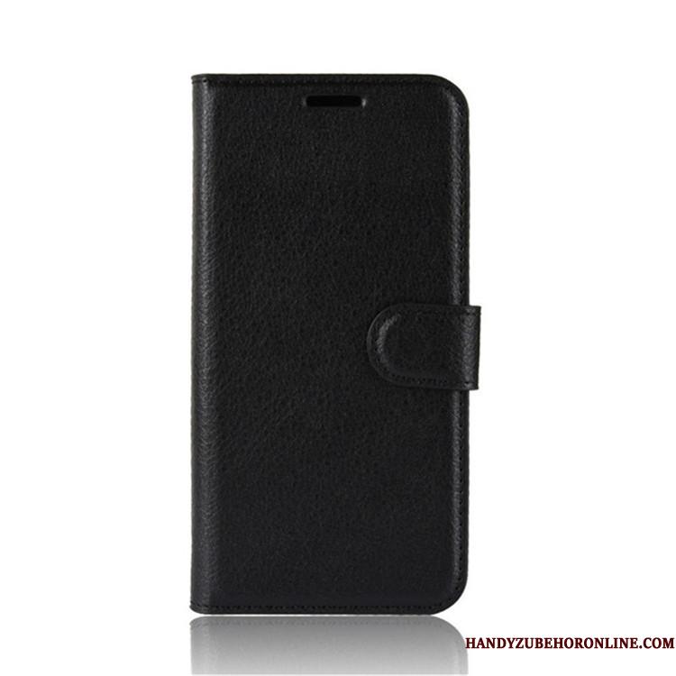 Samsung Galaxy A10 Tegnebog Cover Folio Mobiltelefon Sort Lædertaske Etui