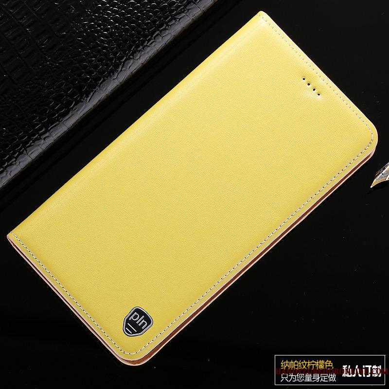 Samsung Galaxy A20s Etui Beskyttelse Folio Anti-fald Mønster Gul Cover Mobiltelefon