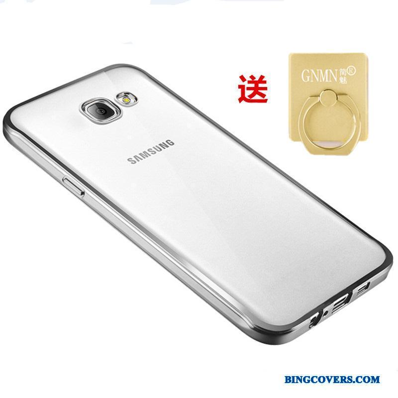 Samsung Galaxy A3 2016 Etui Blød Gennemsigtig Stjerne Beskyttelse Sølv Mobiltelefon Cover