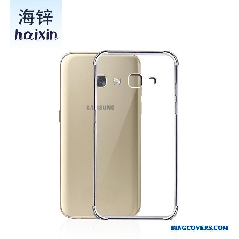 Samsung Galaxy A3 2017 Anti-fald Cover Telefon Etui Beskyttelse Hvid Silikone Alt Inklusive