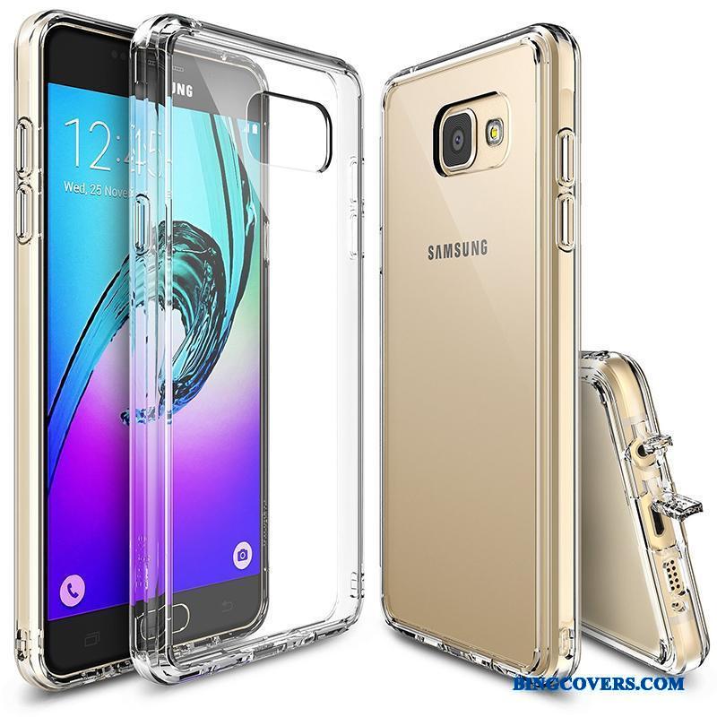 Samsung Galaxy A3 2017 Cover Silikone Stjerne Anti-fald Beskyttelse Telefon Etui Hvid