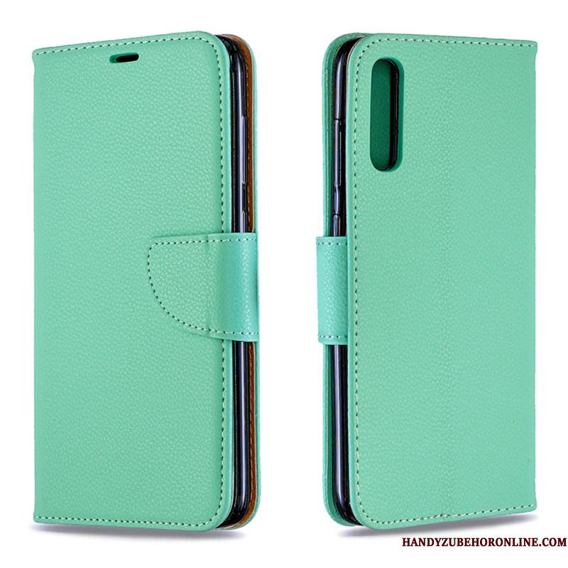 Samsung Galaxy A30s Kort Lædertaske Folio Beskyttelse Telefon Etui Grøn Cover