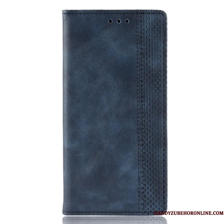 Samsung Galaxy A40 Blå Stjerne Etui Folio Cover Beskyttelse Mobiltelefon