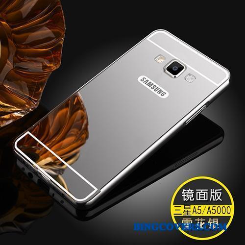 Samsung Galaxy A5 2015 Ramme Cover Metal Spejl Telefon Etui Bagdæksel Anti-fald