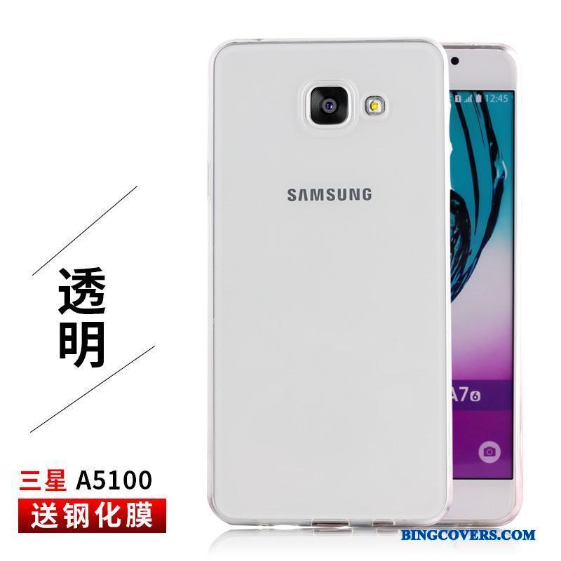 Samsung Galaxy A5 2016 Beskyttelse Blød Etui Telefon Hvid Silikone Cover