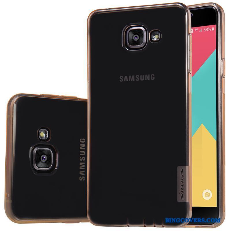 Samsung Galaxy A5 2016 Tynd Etui Beskyttelse Guld Stjerne Blød Silikone