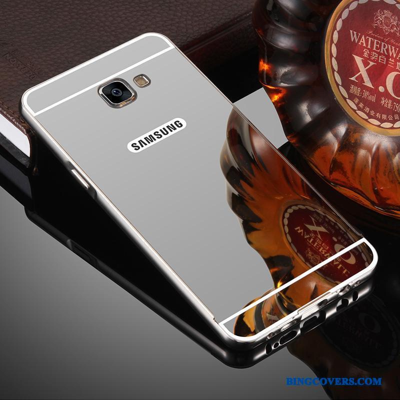 Samsung Galaxy A5 2017 Etui Spejl Stjerne Cover Beskyttelse Anti-fald Metal Sølv