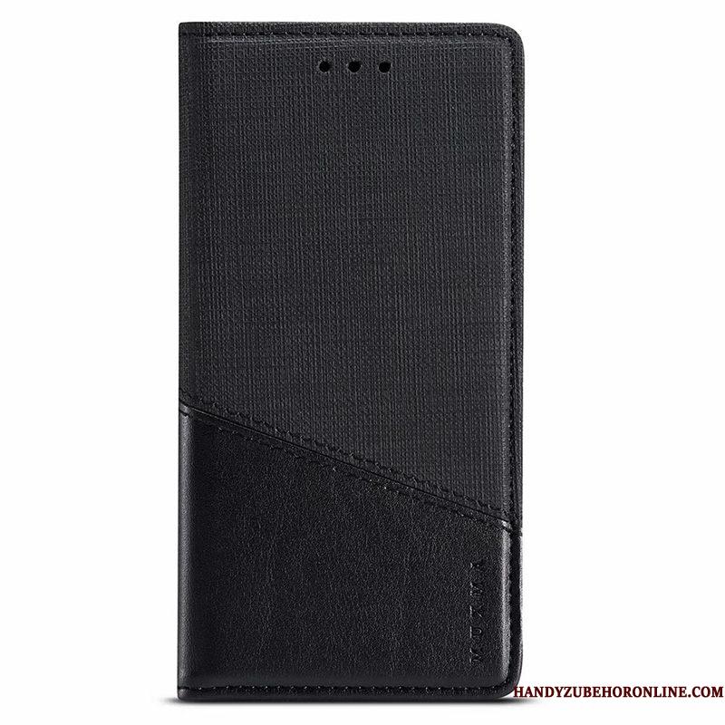 Samsung Galaxy A50s Etui Sort Folio Stjerne Mobiltelefon Business Cover Lædertaske