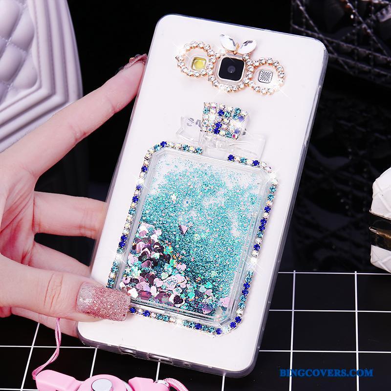 Samsung Galaxy A7 2015 Etui Silikone Blå Stjerne Kreativ Hængende Ornamenter Blød Trend