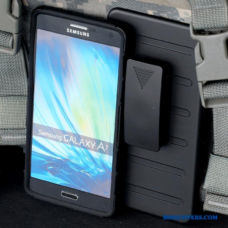 Samsung Galaxy A7 2015 Mobiltelefon Silikone Bjørn Stjerne Cover Taktik Telefon Etui