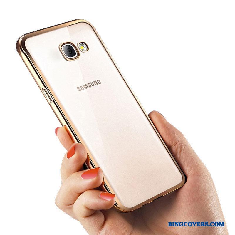 Samsung Galaxy A7 2016 Blød Stjerne Guld Silikone Cover Etui Telefon