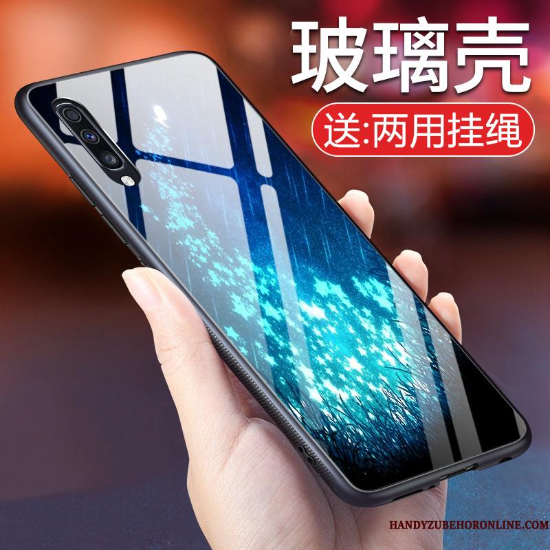 Samsung Galaxy A70 Mobiltelefon Spejl Cover Etui Glas Beskyttelse Hængende Ornamenter