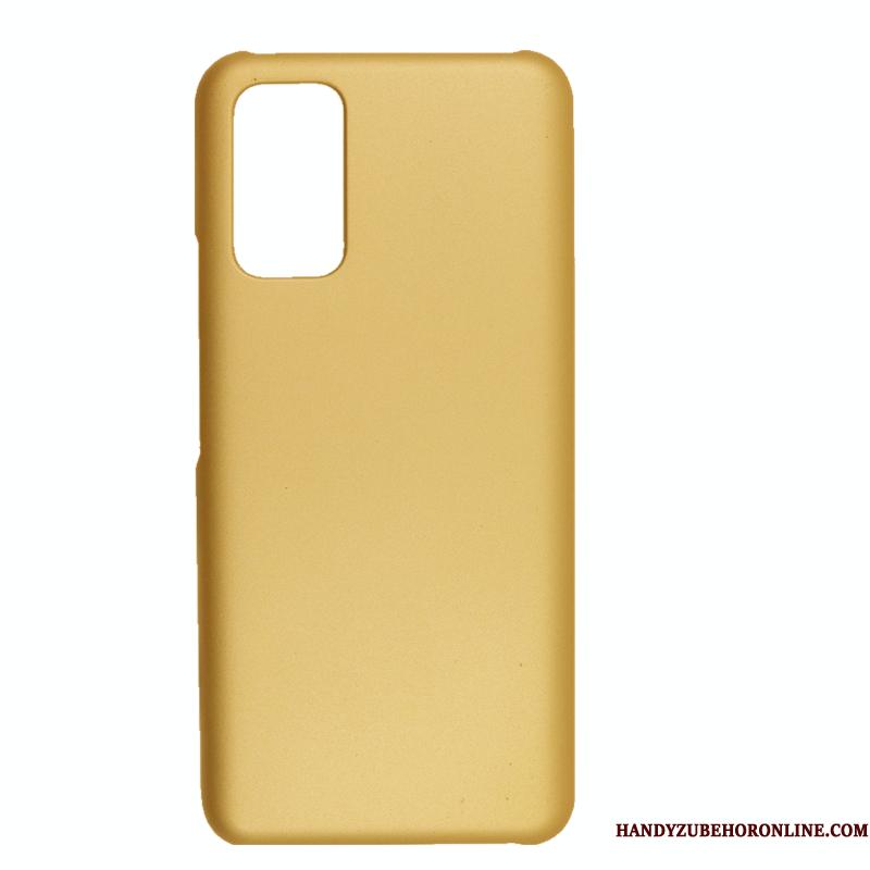 Samsung Galaxy A71 Nubuck Hård Cover Beskyttelse Guld Telefon Etui Stjerne