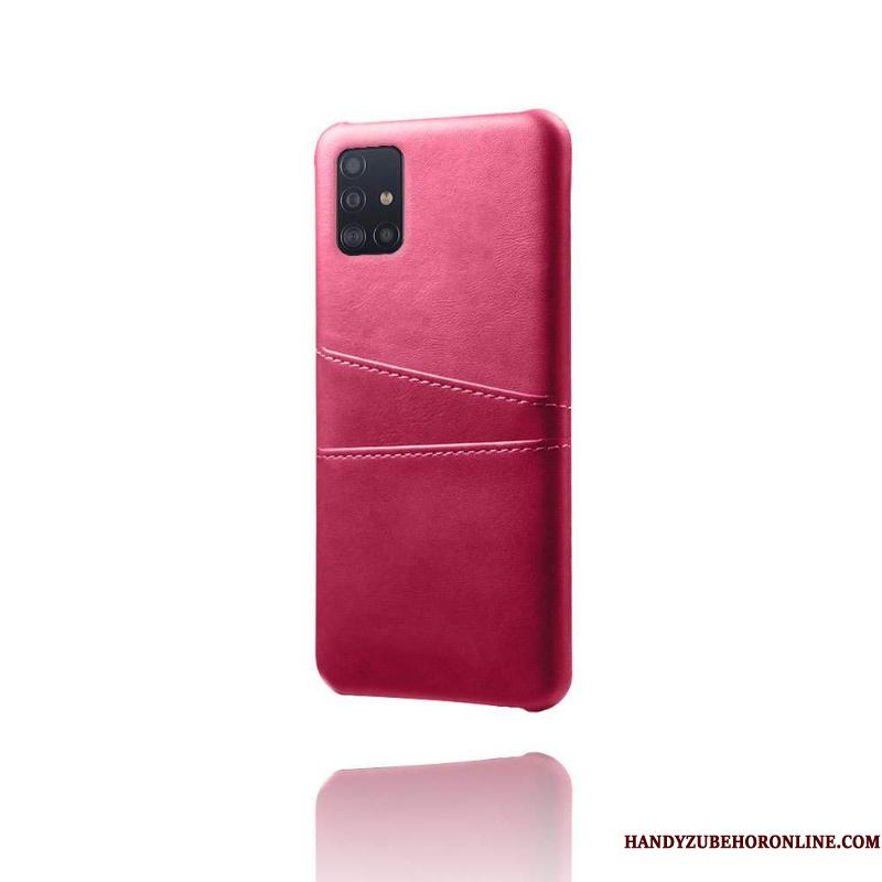 Samsung Galaxy A71 Rød Kvalitet Anti-fald Beskyttelse Etui Cover Telefon